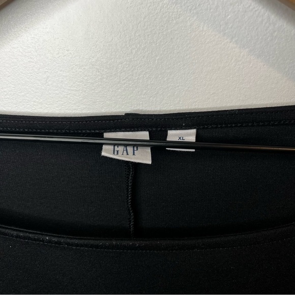 Women’s | GAP Blue Black Colorblock Ponte 3/4 Sleeve Round Neck Shift Dress | XL - Picture 5 of 10